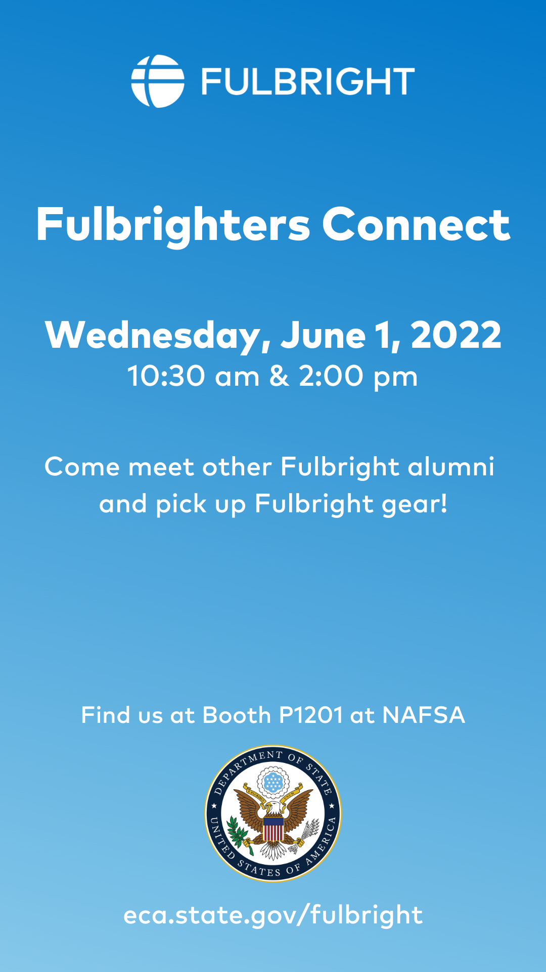 Fulbright connect schedule graphic