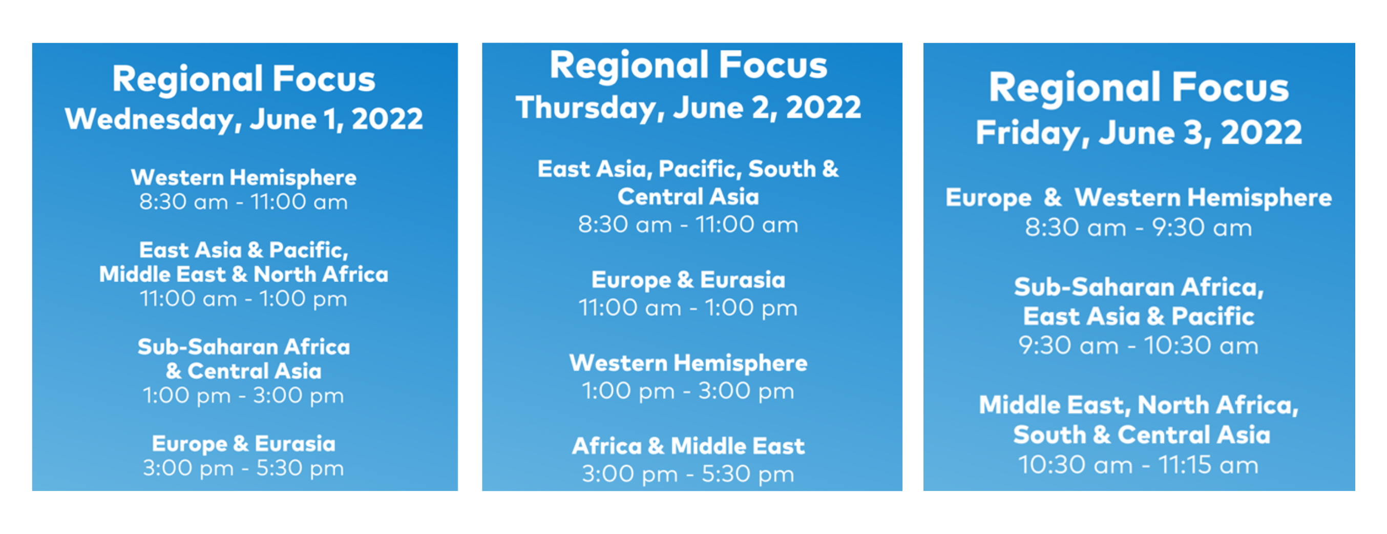 NAFSA Regional Schedule