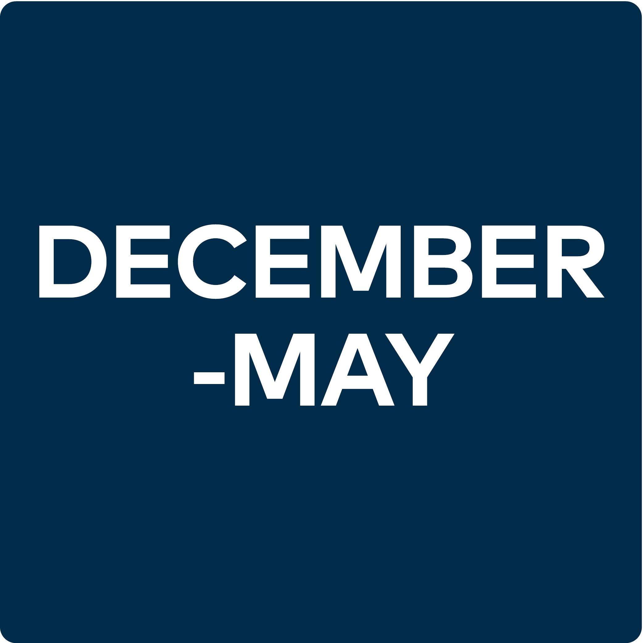 December-May graphic