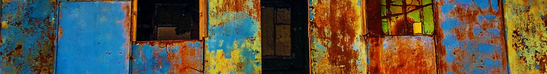 Colorful Abandoned Wagon